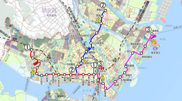 汕头最新轻轨线路图揭秘：全面解析全新交通脉络